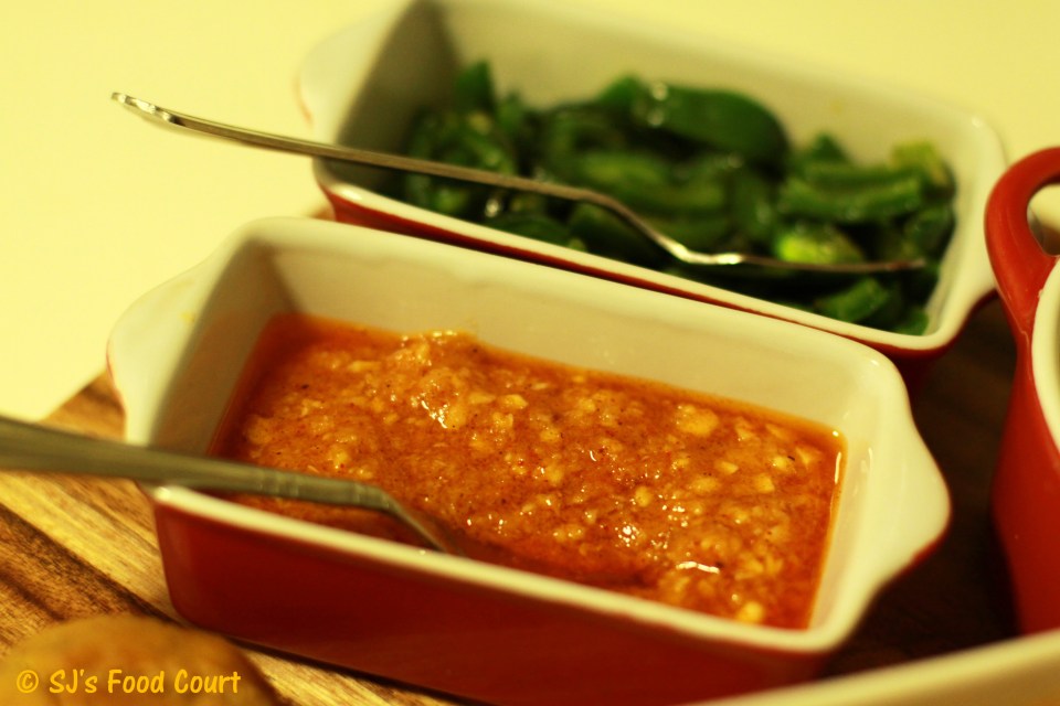 Garlic Chutney n Fried Green Chillies