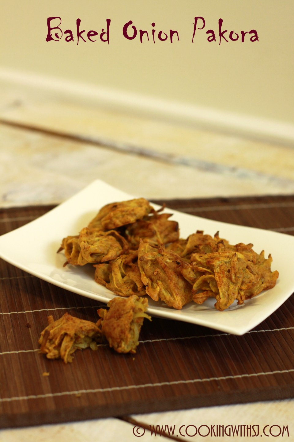 baked kanda pakora
