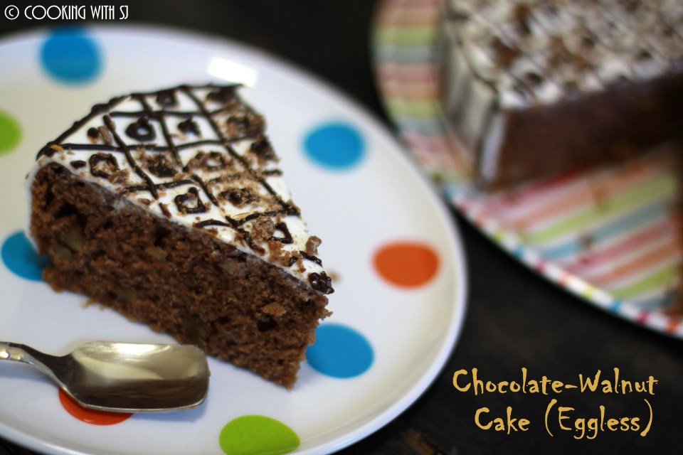 chocolate-walnuts cake