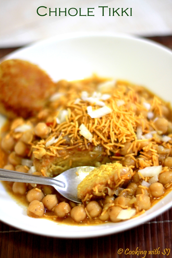 chhole tikki