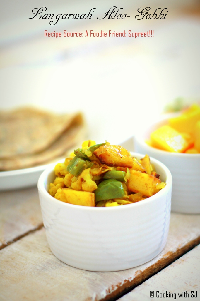 Langarwali aloo-gobhi