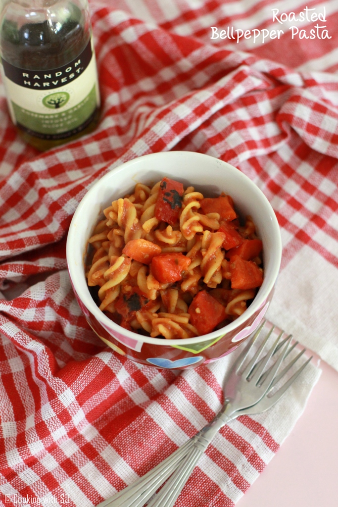 roasted bellpepper pasta